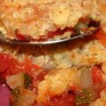 Crumble courgettes tomates comté avoine