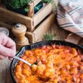 Gnocchi gratinés, sauce tomate et chorizo