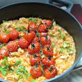 Risotto au four comme un pilaf  et des Pasteis