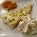 Filet de cabillaud persillé et chantilly épicée