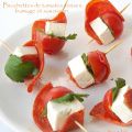 Brochettes de tomates cerises, fromage et[...]