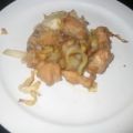 Chou blanc et poulet au wok, Recette Ptitchef