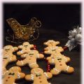 Biscuits bonhommes canelle et gingembre.