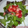 Salade mesclun et de fraises, Recette Ptitchef