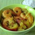 Wok de gambas aux légumes et au curry et[...]