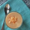 Soupe froide de cantaloup et de pêches