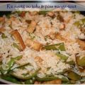Riz au tofu & pois mange-tout, Recette Ptitchef