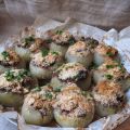 Oignons farcis aux champignons