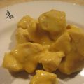 Poulet, sauce moutarde et vin blanc
