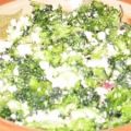 Salade de brocoli et fromage feta
