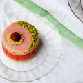 Entremets printaniers pistache & framboise