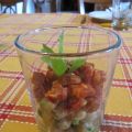 Salade de pois chiches à la poudre de chorizo