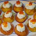 Le cupcake au saumon fumé et à l'aneth