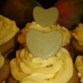 Cupcakes au thé matcha et mangue