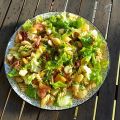 SALADE ESTIVALE PATES ET MELON AU BASILIC