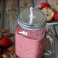Lait d'amandes à la fraise