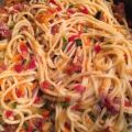 Spaghetti com legumes e Chouriço / Spaghetti au[...]