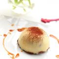 Dôme chocolat blanc, coeur coulant au caramel[...]
