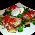 Salade aux toasts de gorgonzola-tomates,[...]