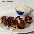 Brochettes Yakitori.
