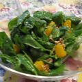 Salade d'épinards et mandarines