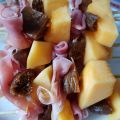 BROCHETTES DE JAMBON CRU FIGUES ET MELON