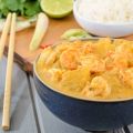 Lotte et crevettes au curry