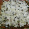 Pizza jambon, champignon, mozzarella et[...]