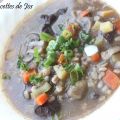 SOUPE BOEUF ET ORGE AU VIN