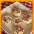 Fleurs de fourme d'Ambert et lardons...