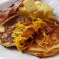 Pancakes cheddar et bacon