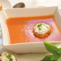 Gaspacho au basilic et croutons au chêvre[...]