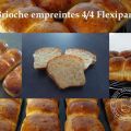 Brioche extra dans les empreintes 4/4 Flexipan