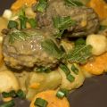 Joues de boeuf aux patates douces.