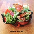 Salade César en coupelles de jambon