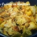 Pommes de terre saute et chou vert