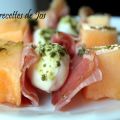 MINI-BROCHETTES DE CANTALOUP, BOCCONCINIS ET[...]