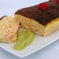 Clafoutis de saumon à la purée de poireaux