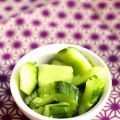 Concombre écrasé à l'ail (condiment japonais)