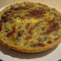 Tarte au poireau, champignon, crevette, roux au[...]