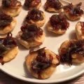 Mini tatin d'oignon rouge et chèvre light