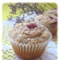 Muffins à la rhubarbe et aux framboises,[...]