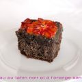 Gâteau au tahin noir et aux oranges sanguines