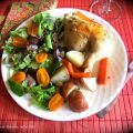 Poulet entier au beurre d’herbes et aux légumes[...]