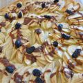 Tarte fine au praliné.
