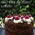 Forêt noire aux cerises fraiches et kirsch,[...]