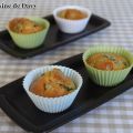 Muffins chèvre - petits pois