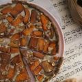 Quiche butternut, oignon et noix
