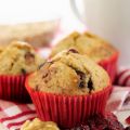 Muffins aux cranberry et aux noix