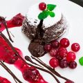 Fondant chocolat aux fruits rouges